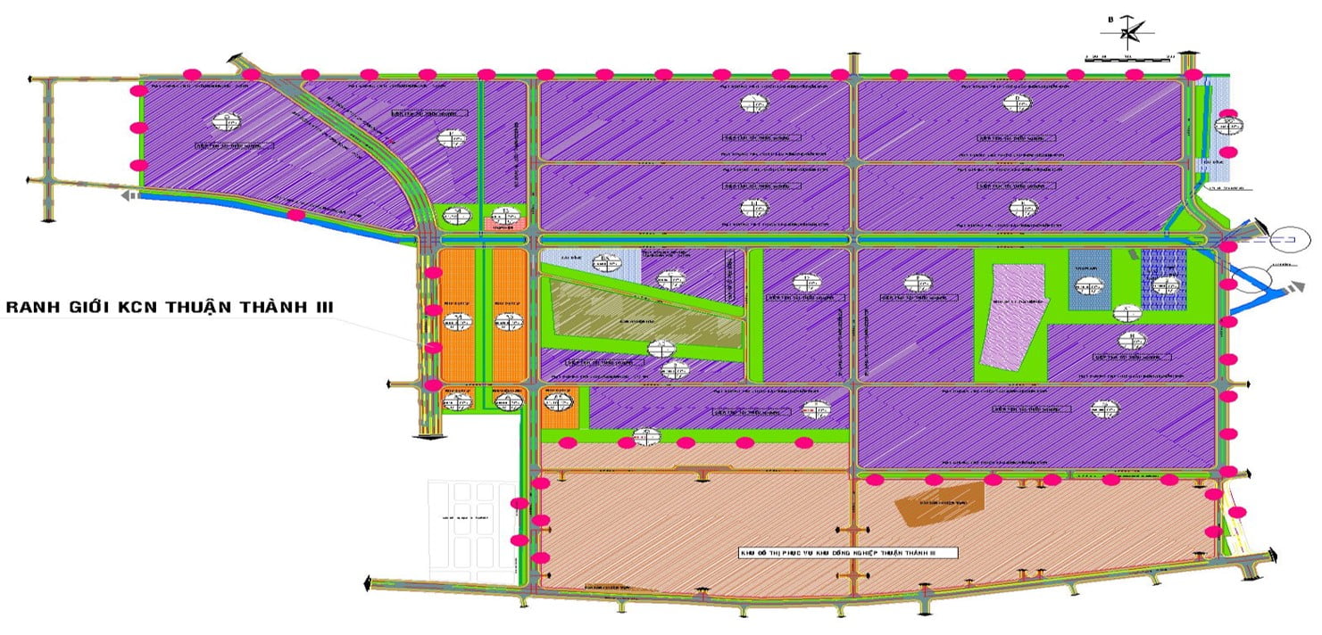 Sơ đồ KCN THUẬN THÀNH III