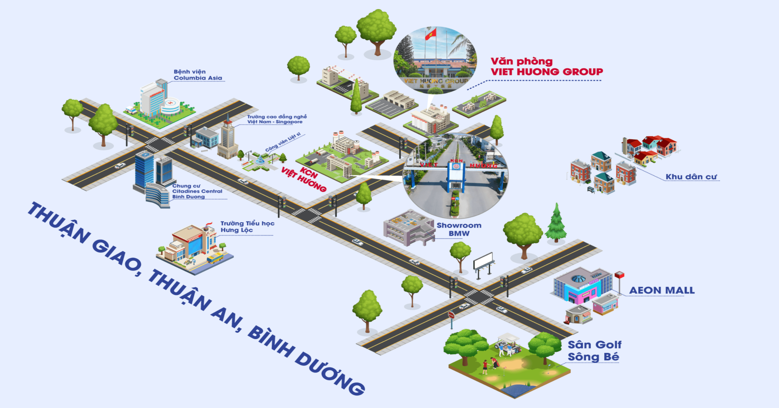 Tiện ích xung quanh Khu Công nghiệp Việt Hương 2