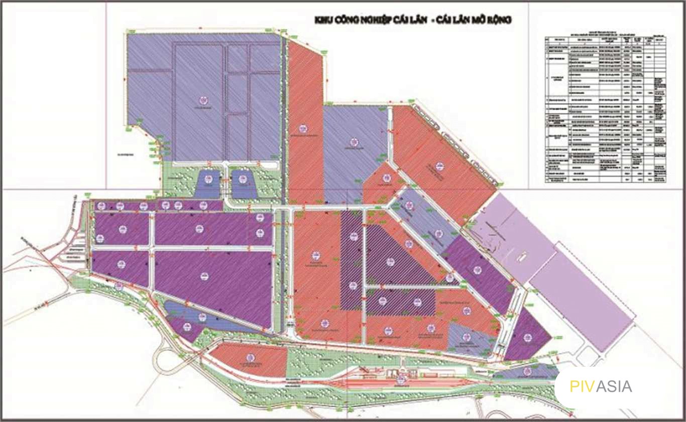 Quy hoạch Khu Công nghiệp Cái Lân - Quảng Ninh