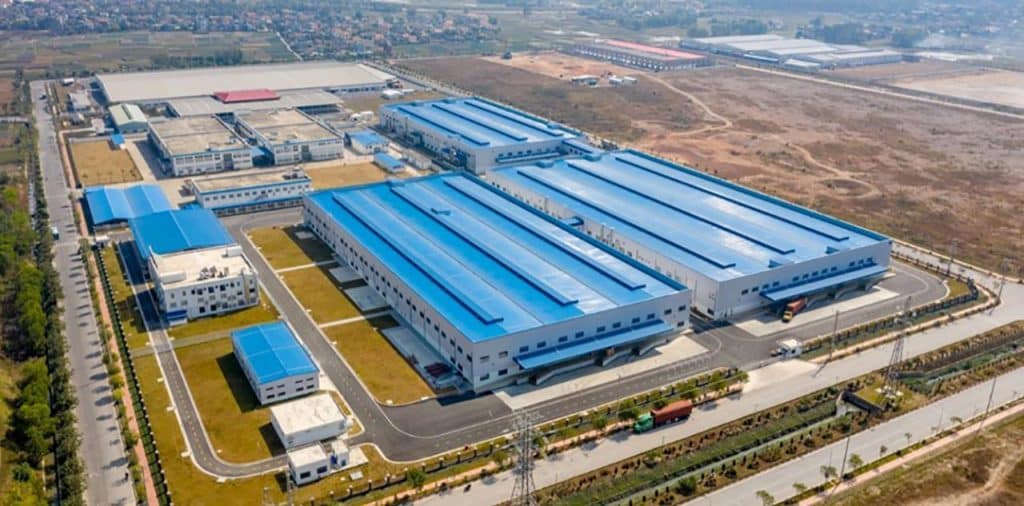 Góc nhìn trên cao Khu Công nghiệp Đông Mai