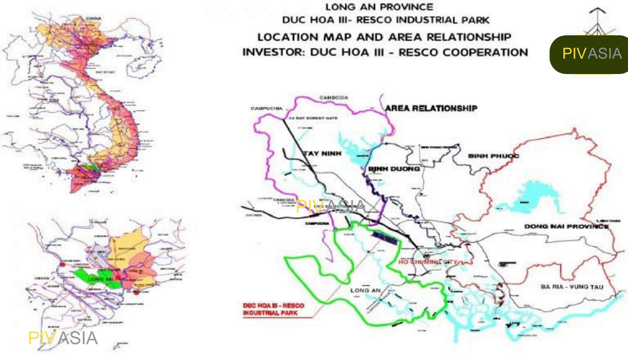 VỊ TRÍ KHU CÔNG NGHIỆP ĐỨC HÒA III - RESCO