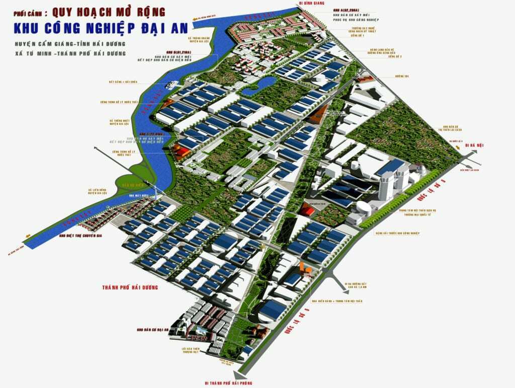 Quy hoạch sử dụng đất KHU CÔNG NGHIỆP ĐẠI AN MỞ RỘNG