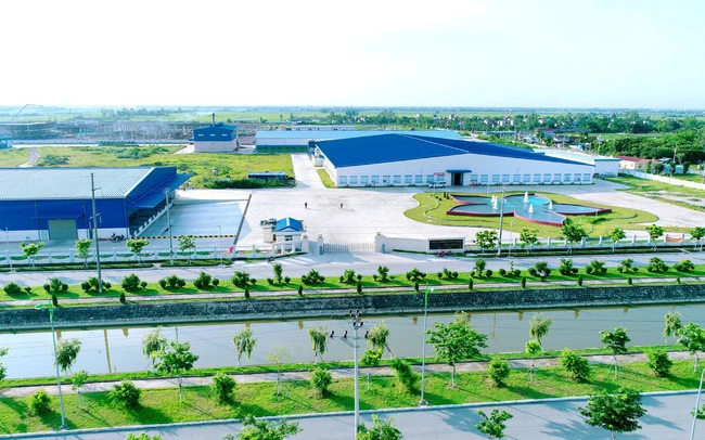 Ảnh chụp từ trên cao KHU CÔNG NGHIỆP Nguyễn Đức Cảnh - Thái Bình