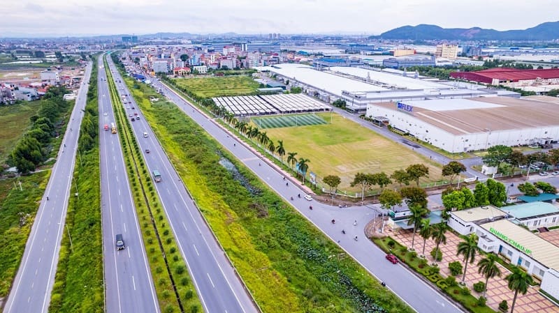 Đường Khu Công nghiệp Quang Châu - Bắc Giang