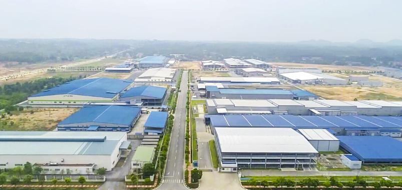 Góc nhìn trên cao Khu Công nghiệp Thụy Vân - Phú Thọ