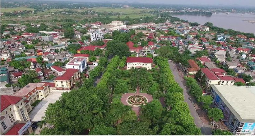 Góc nhìn trên cao Khu Công nghiệp Trung Hà - Phú Thọ