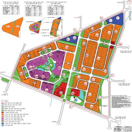 Sơ đồ quy hoạch tổng thể dự án Khu công nghiệp Nam Thăng Long