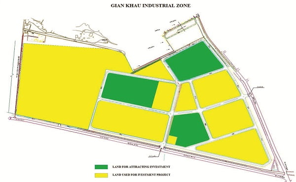 Bản đồ quy hoạch KCN GIÁN KHẨU