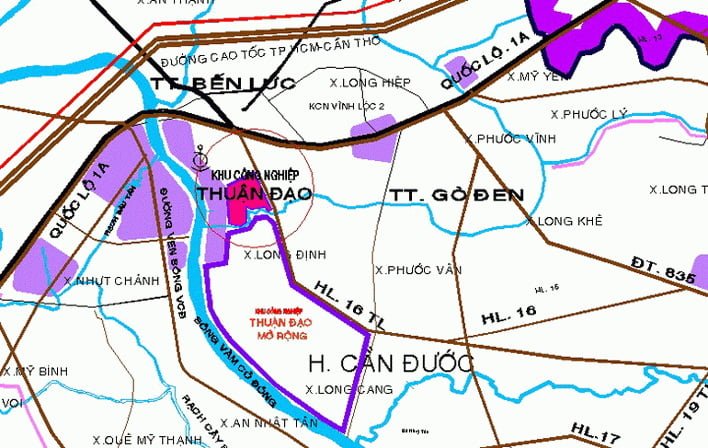 VỊ TRÍ KHU CÔNG NGHIỆP THUẬN ĐẠO