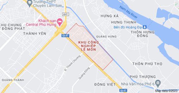 Vị trí Khu Công nghiệp Lễ Môn