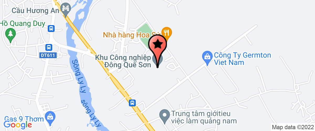 Vị trí Khu Công nghiệp Đông Quế Sơn