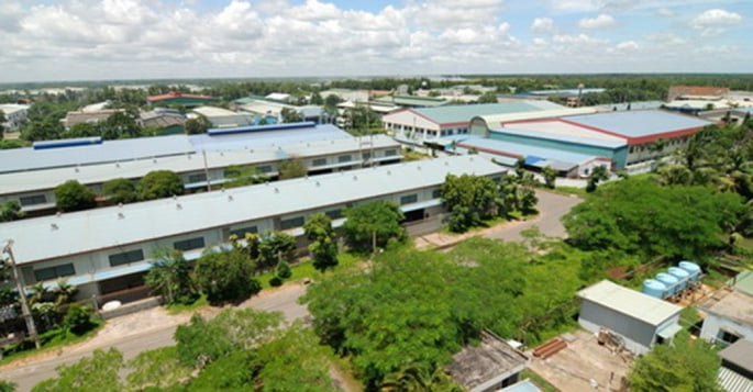 Góc nhìn trên cao Khu Công nghiệp Đông Quế Sơn
