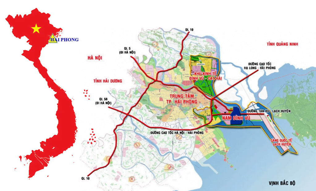 STRATEGIC LOCATION OF NAM DINH VU INDUSTRIAL PARK