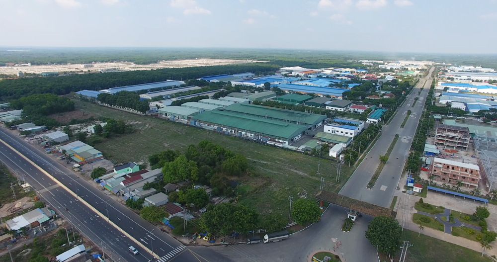 Góc nhìn trên cao Khu Công nghiệp Chơn Thành I