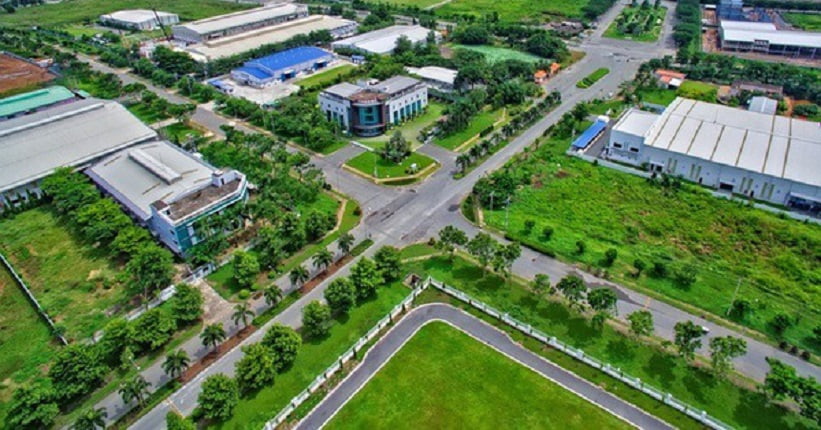Góc nhìn trên cao Khu Công nghiệp Tây Bắc Quán Hàu