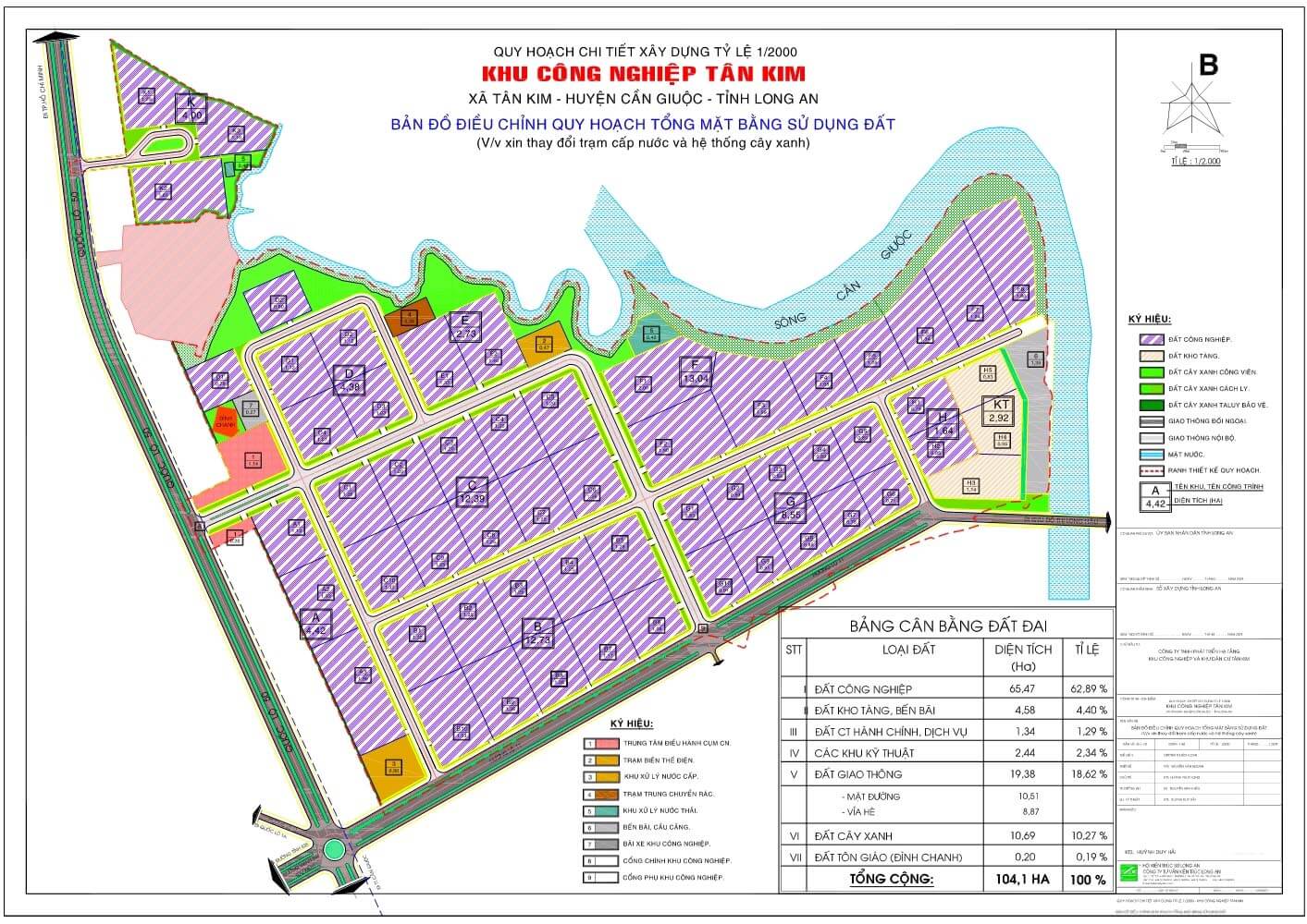 BẢN ĐỒ QUY HOẠCH KHU CÔNG NGHIỆP TÂN KIM