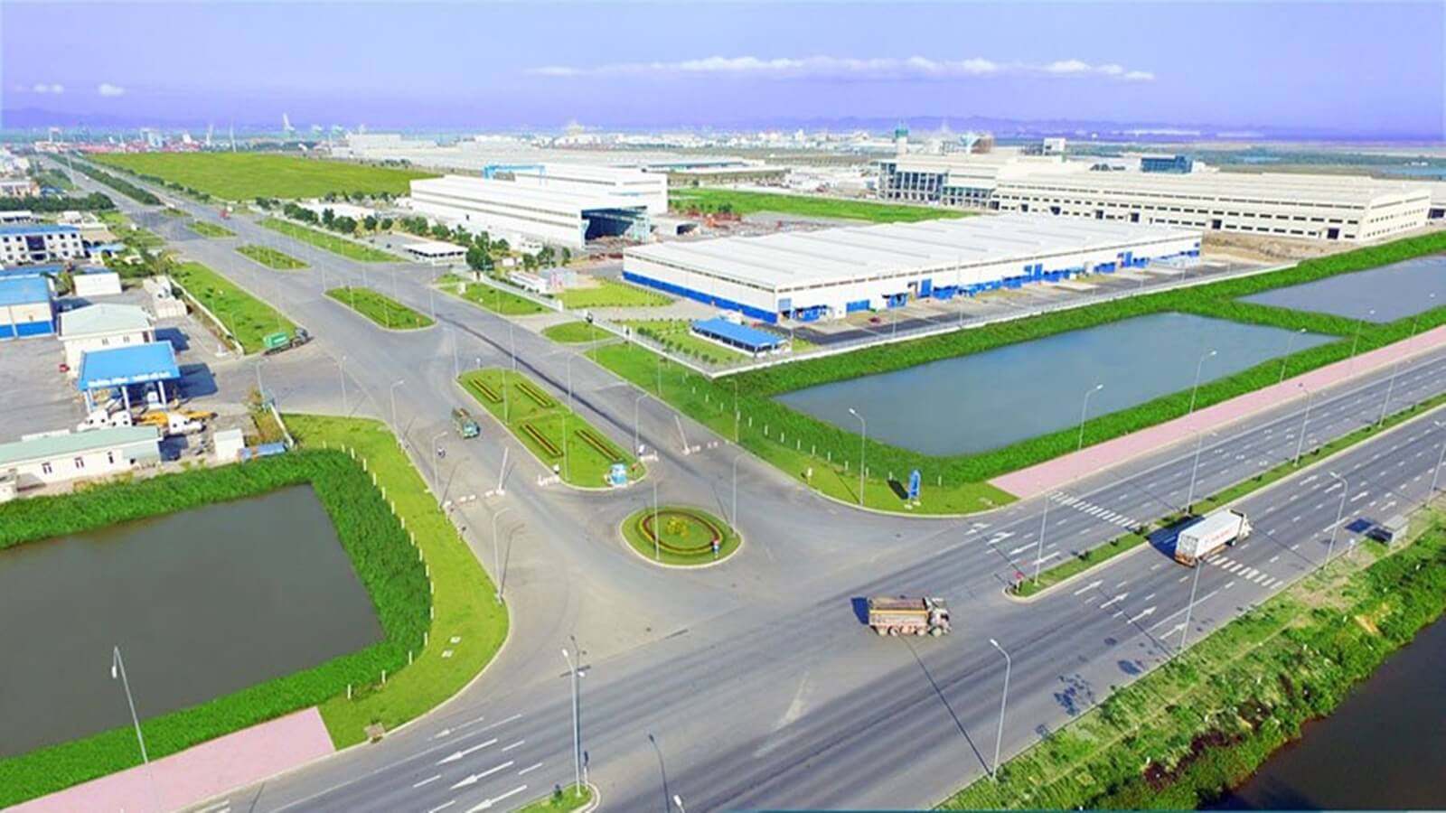 Góc nhìn trên cao Khu Công nghiệp Hoàng Mai I