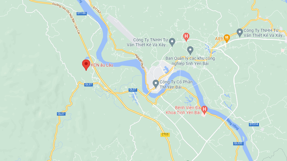 VỊ TRÍ KHU CÔNG NGHIỆP ÂU LÂU
