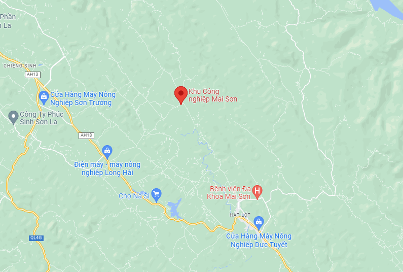 VỊ TRÍ KHU CÔNG NGHIỆP MAI SƠN