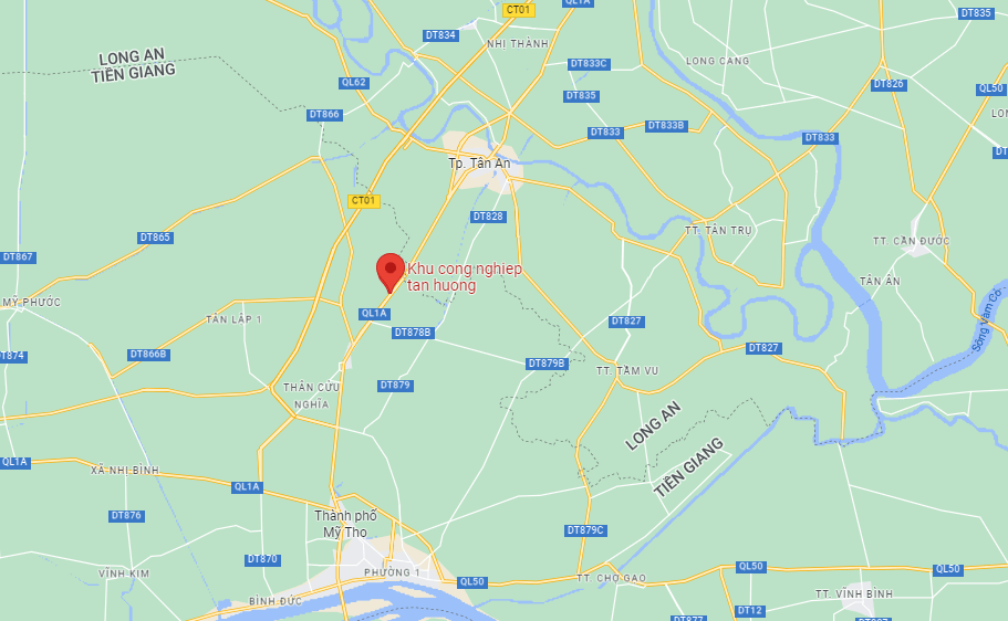 VỊ TRÍ KHU CÔNG NGHIỆP TÂN HƯƠNG