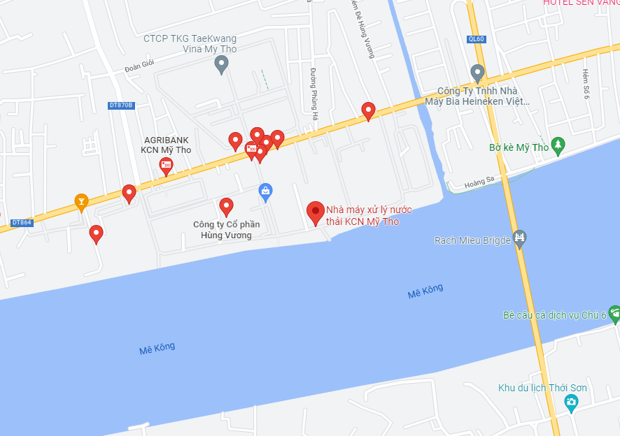 VỊ TRÍ KHU CÔNG NGHIỆP MỸ THO