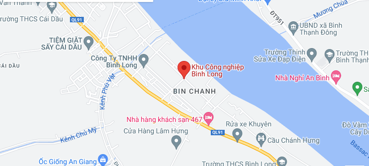 VỊ TRÍ CỦA KHU CÔNG NGHIỆP BÌNH LONG