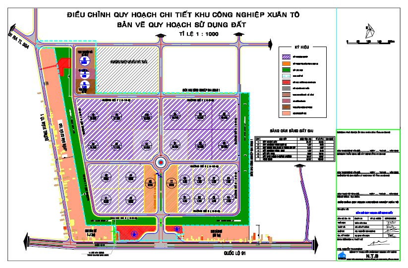 BẢN ĐỒ QUY HOẠCH KHU CÔNG NGHIỆP XUÂN TÔ