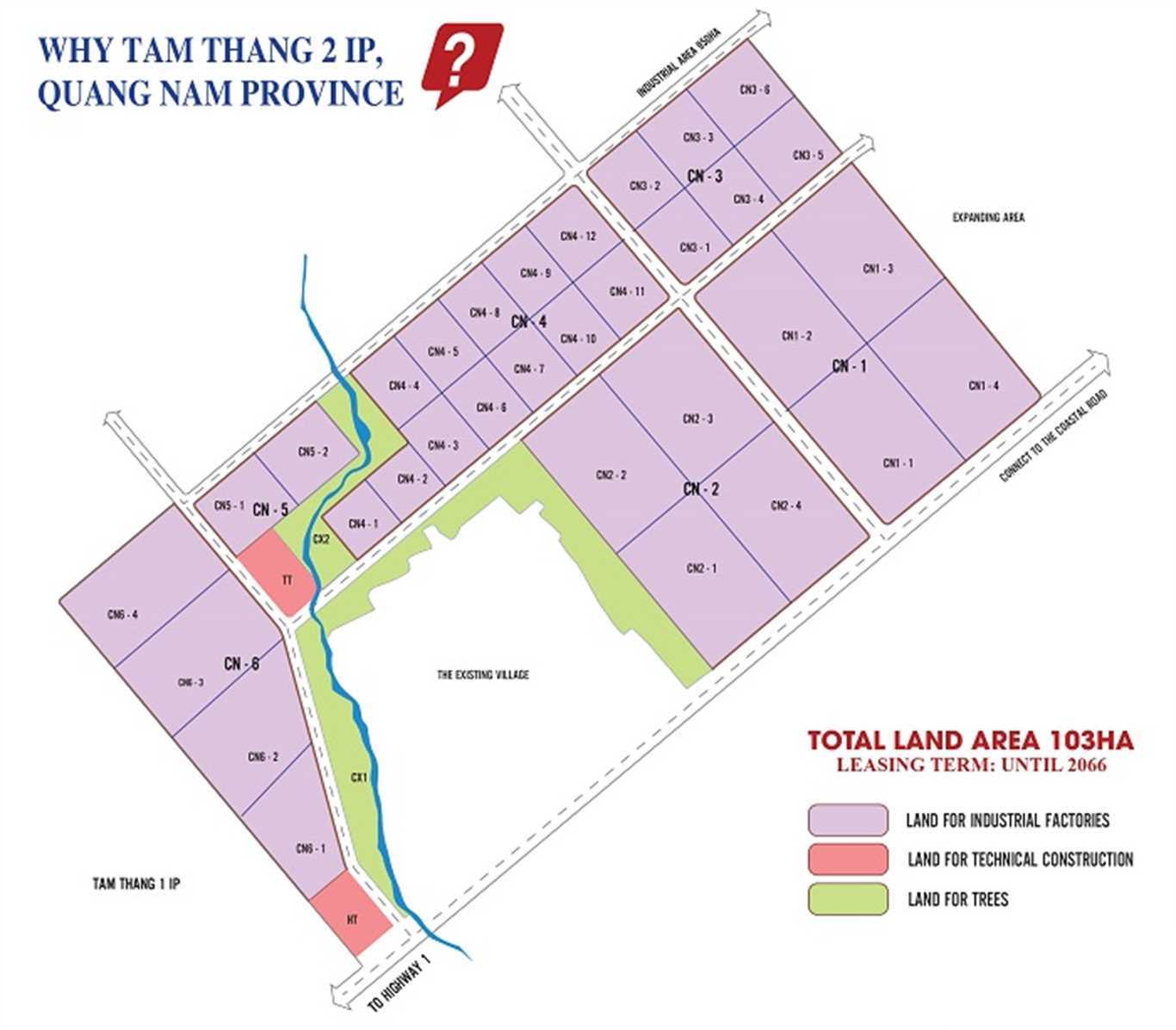 Quy hoạch Khu Công nghiệp Tam Thăng II