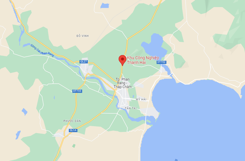 Vị trí Khu Công nghiệp Thành Hải