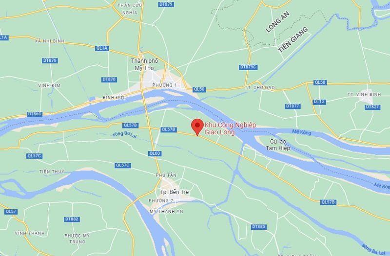 VỊ TRÍ KHU CÔNG NGHIỆP GIAO LONG