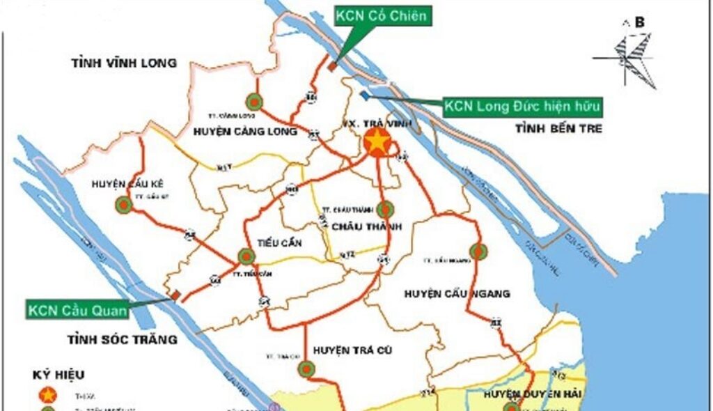 BẢN ĐỒ QUY HOẠCH KHU CÔNG NGHIỆP LONG ĐỨC - TRÀ VINH